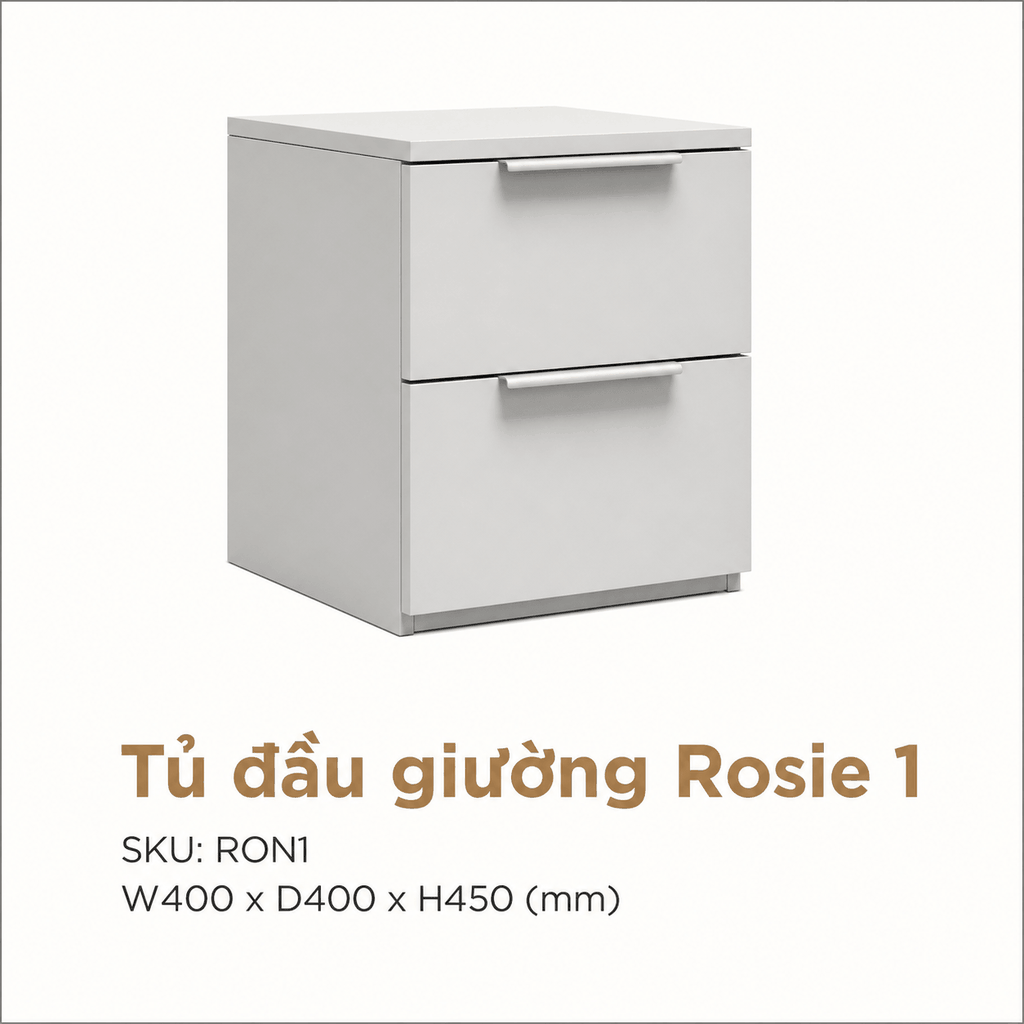 Rosie Nightstand 1| Tab đầu giường hiện đại phong cách Hàn Quốc