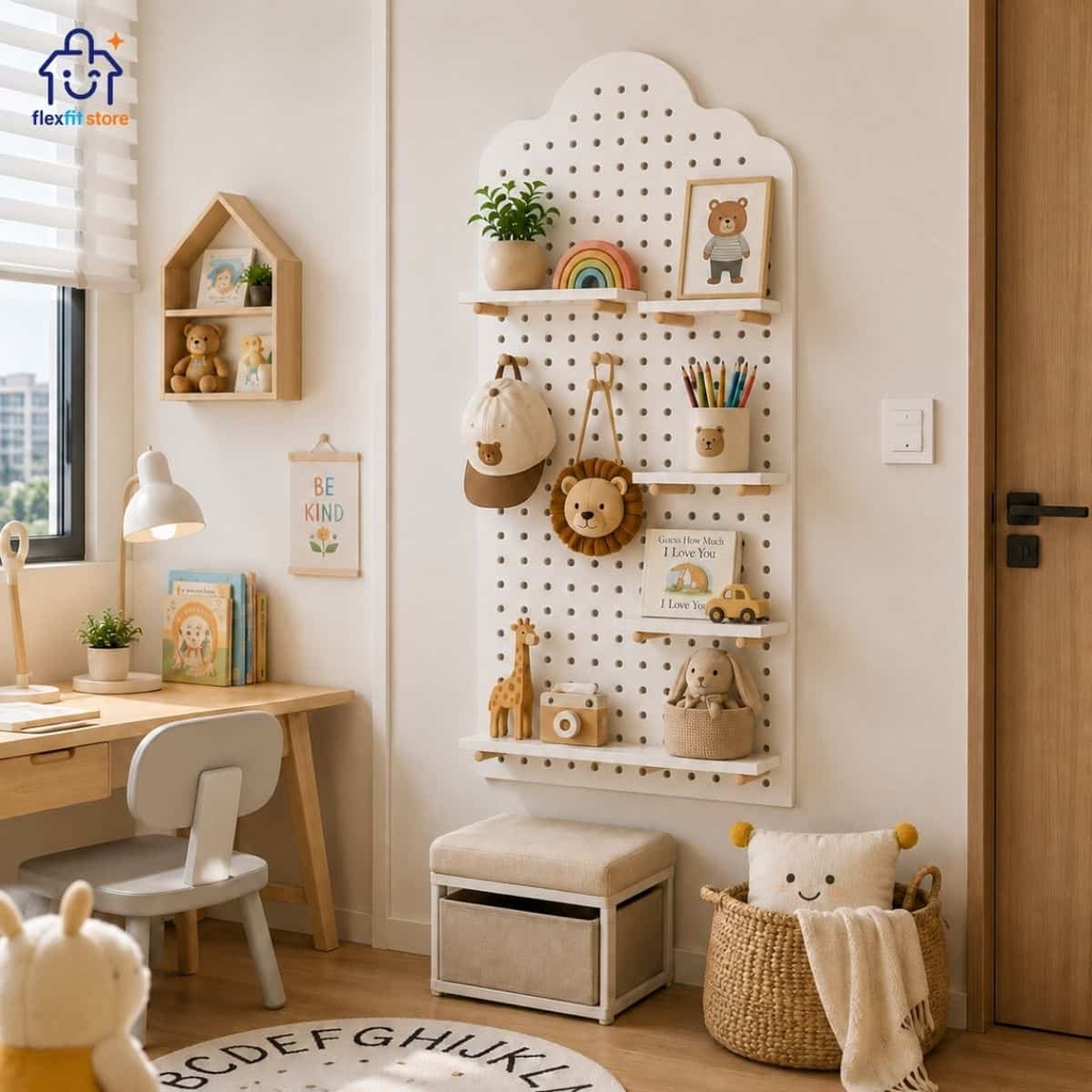 Bảng Pegboard treo tường|Tối ưu không gian, nâng tầm hiện đại