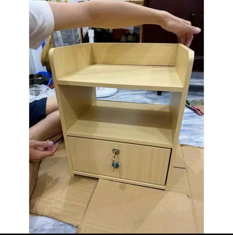 Tủ Đầu Giường Gỗ MDF Nhập Khẩu Loại Tốt Có Ngăn Kéo Khóa An Toàn