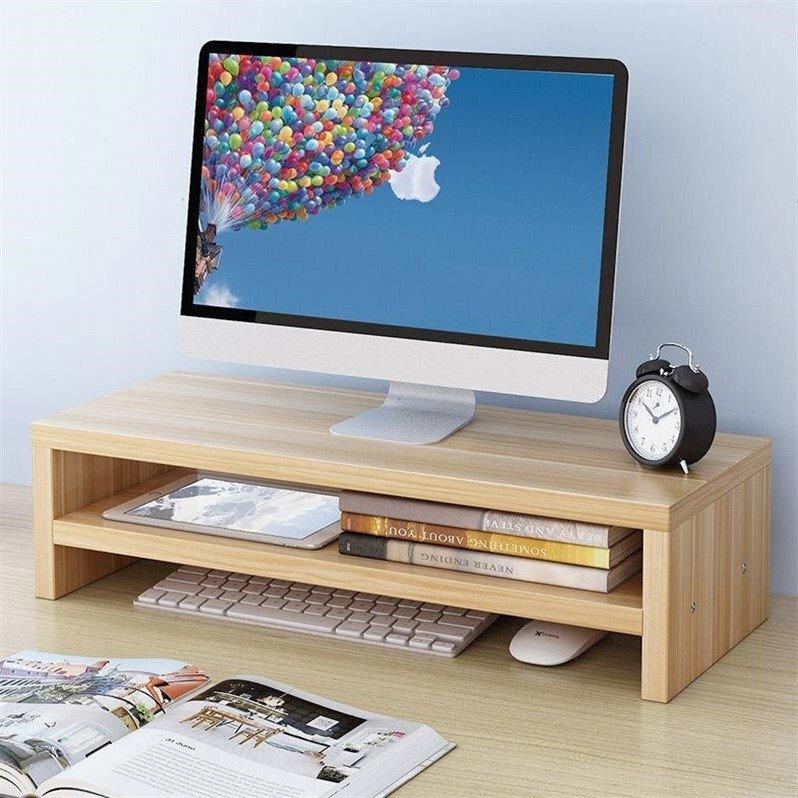 Kệ Kê Laptop, Kệ Màn Hình Máy Tính Để Bàn 2 Tầng Chống Gù Lưng