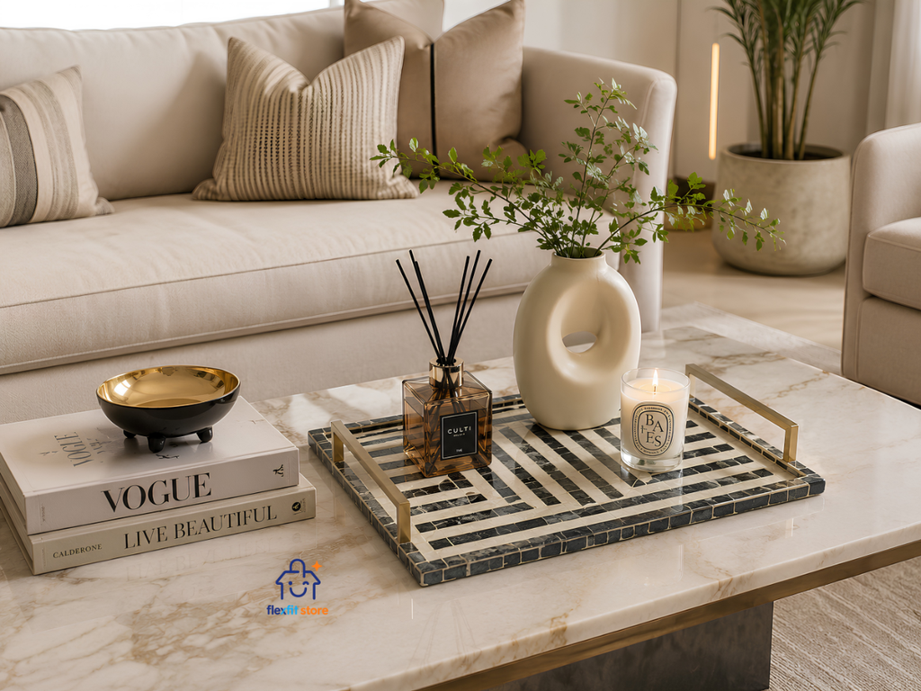 Khay Khảm Trai Thủ Công Việt Nam 35x35cm – Điểm Nhấn Sang Trọng Cho Không Gian Sống