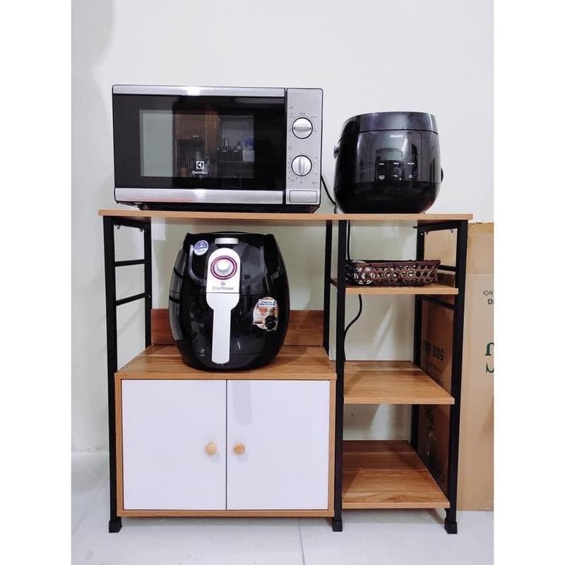 Kệ Nhà Bếp, Kệ Lò Vi Sóng Có Tủ, Kệ Để Lò Nướng Đa Năng