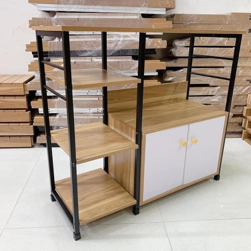 Kệ Nhà Bếp, Kệ Lò Vi Sóng Có Tủ, Kệ Để Lò Nướng Đa Năng