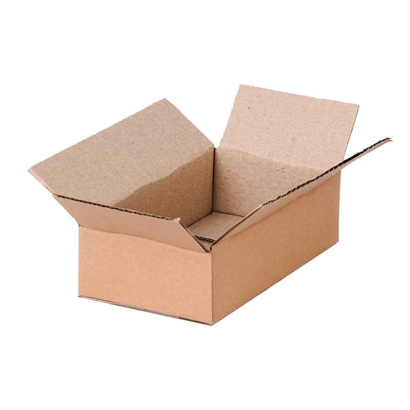 Hộp 20x12x8 cm - 3 lớp sóng B, mặt nâu, đáy mộc, nắp đối