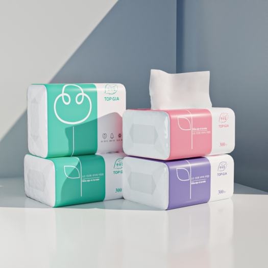 Giấy ăn 3 màu TOPGIA