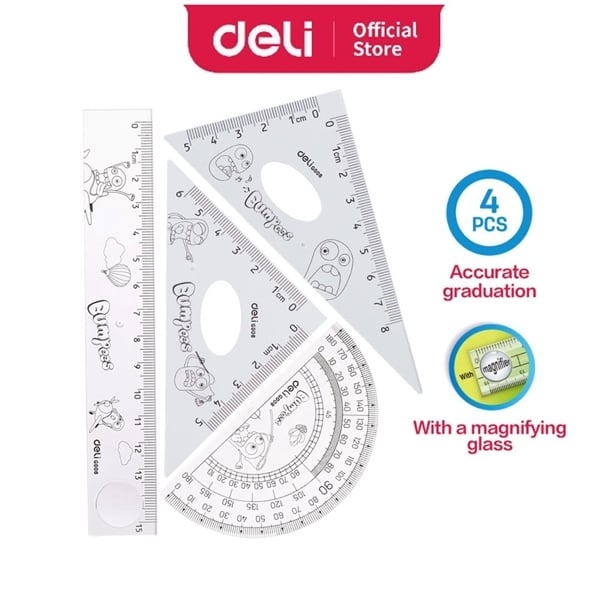 EG00803_Bộ thước Eke_0.5mm_Trong suốt