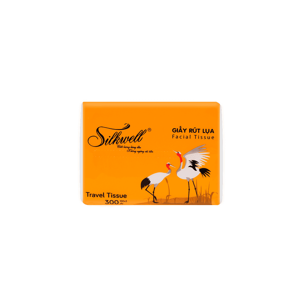 Giấy rút silkwell 100 tờ Sếu