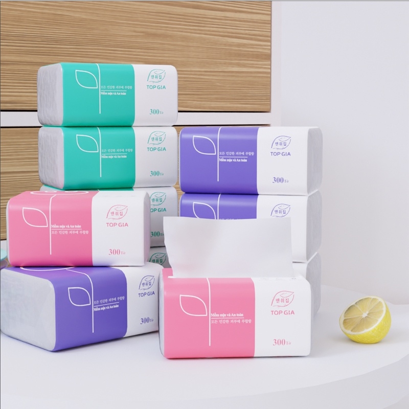 Giấy ăn 3 màu TOPGIA