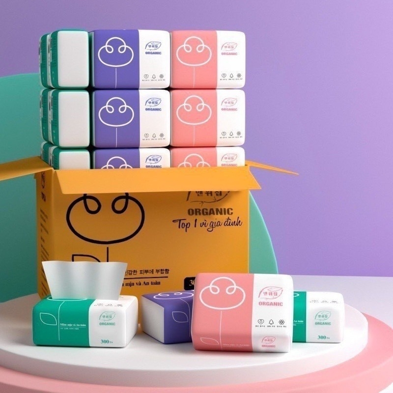 Giấy ăn 3 màu TOPGIA