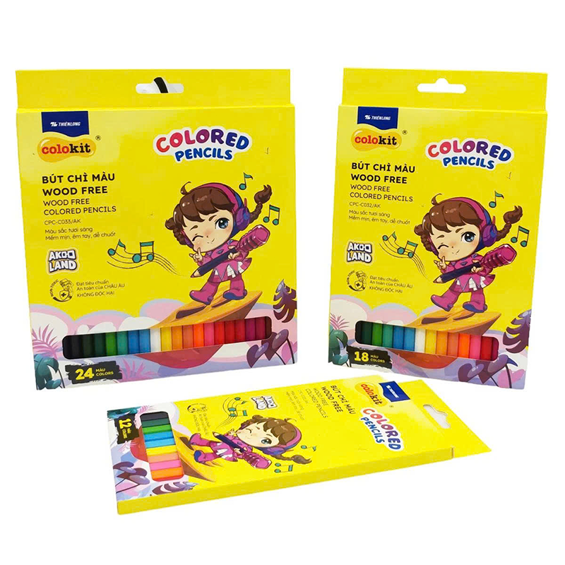 Bút Chì Màu Woodfree CPC-C031/AK 12 màu