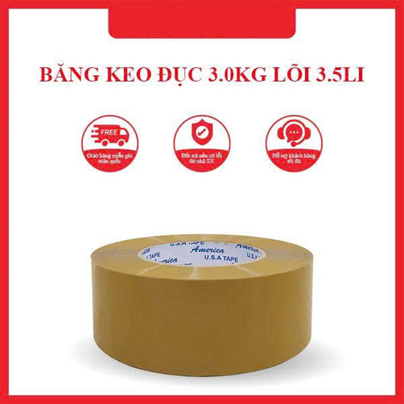 Băng dính trong, đục, vàng chanh (3kg)