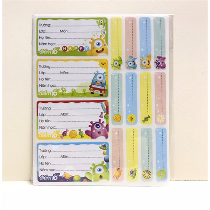 Nhãn vở TP-NBL006 (4 cái) xấp 4