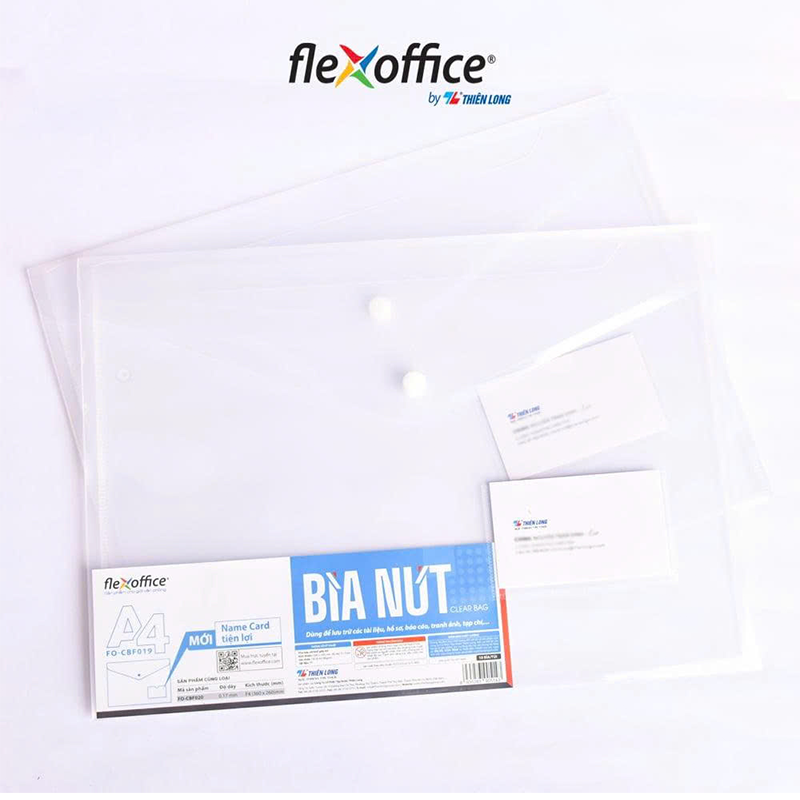 Bìa nút name card F4 FO-CBF020 trong T10