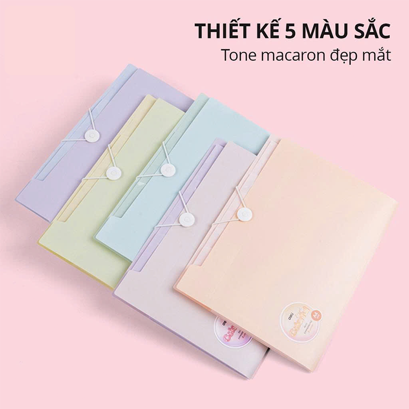 EF615_ Túi tài liệu cầm tay_8ngăn_màulẫn