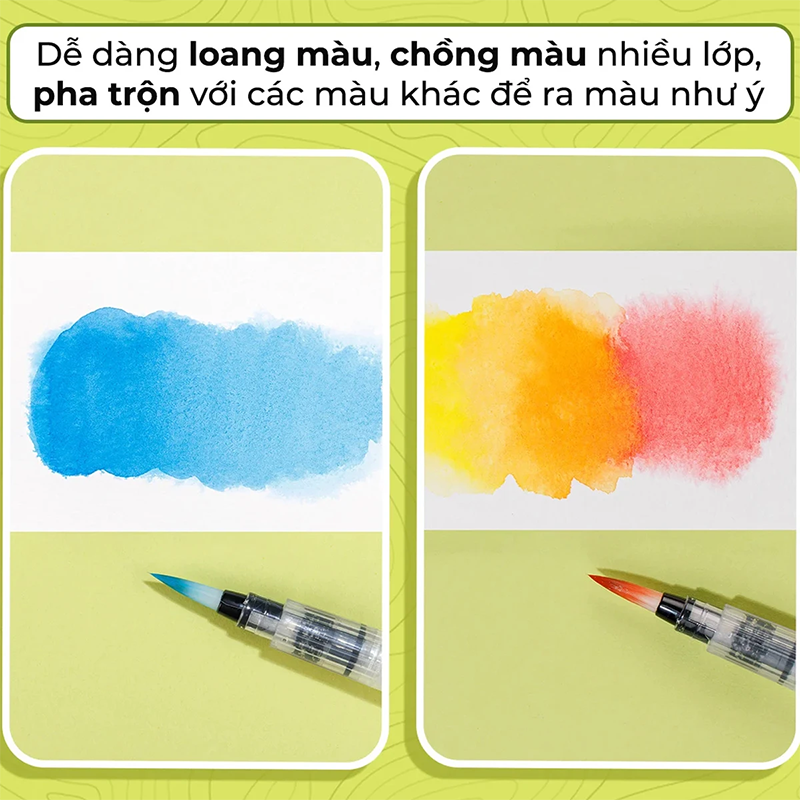 Màu nước WACO-C016 dạng nén 12 màu