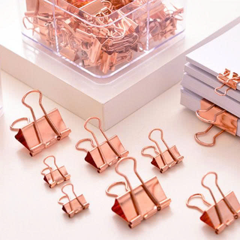 78201_Kẹp bướm_12 cái_Màu vàng hồng