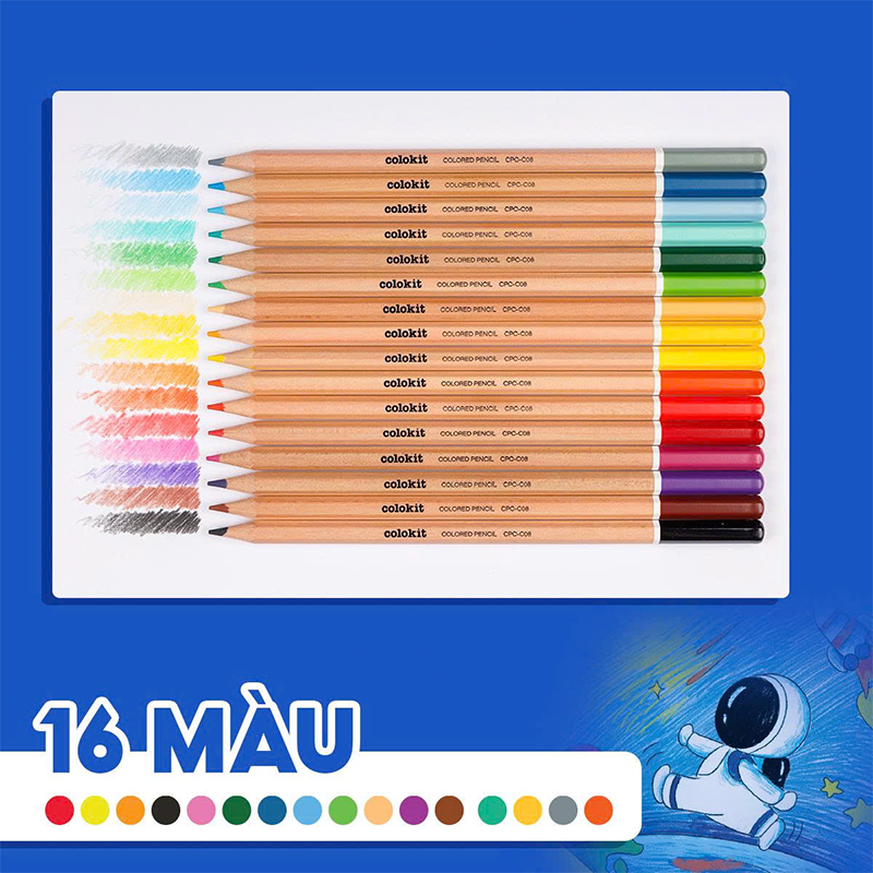 Bút chì màu CP-C08 16 màu