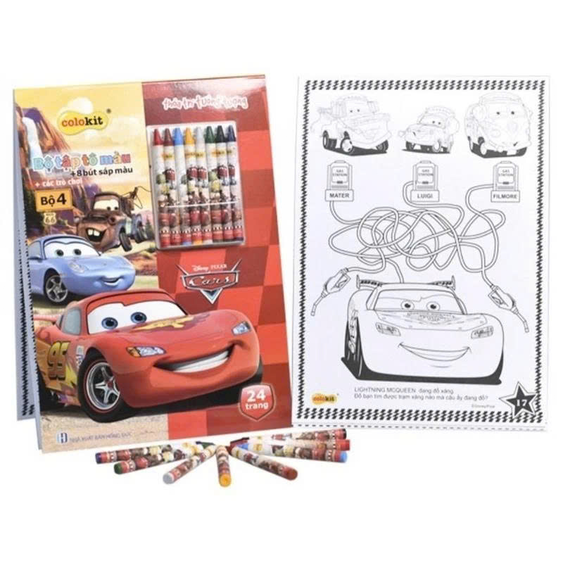 Bộ tập tô màu Cars CB-C022/CA