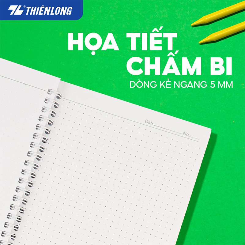 Sổ lò xo CHẤM A5 120T MB-017 lốc 5