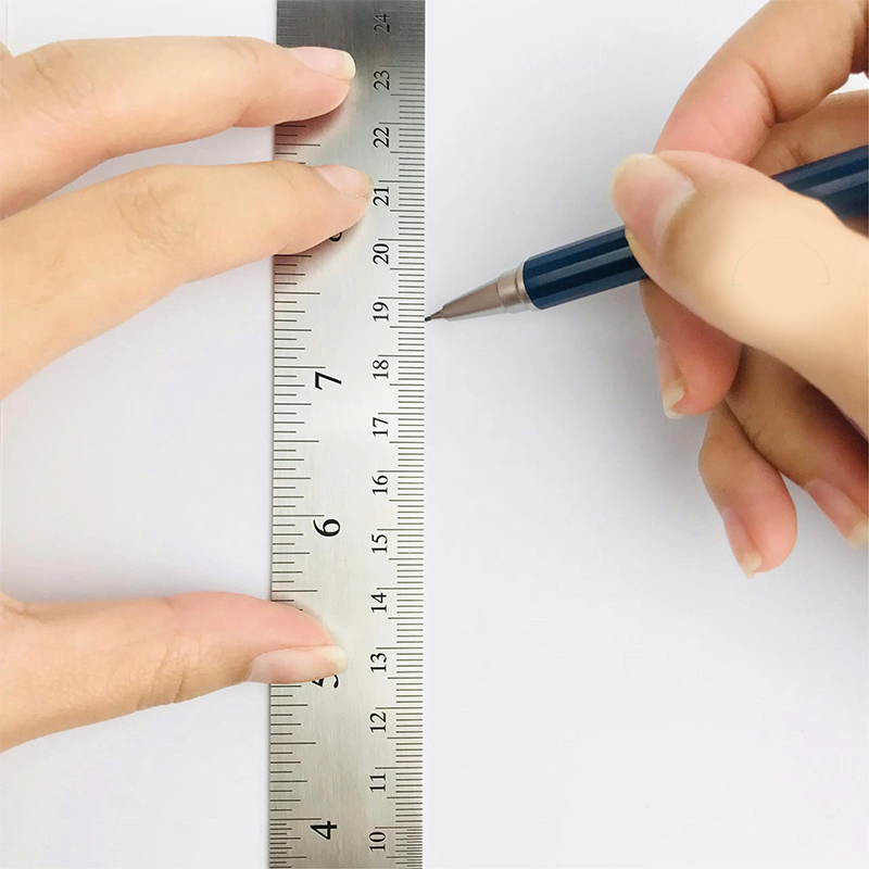 E8463_Thước thép 30cm_Màu bạc