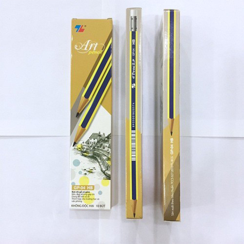 Bút chì gỗ GP-04 hộp 10 - HB