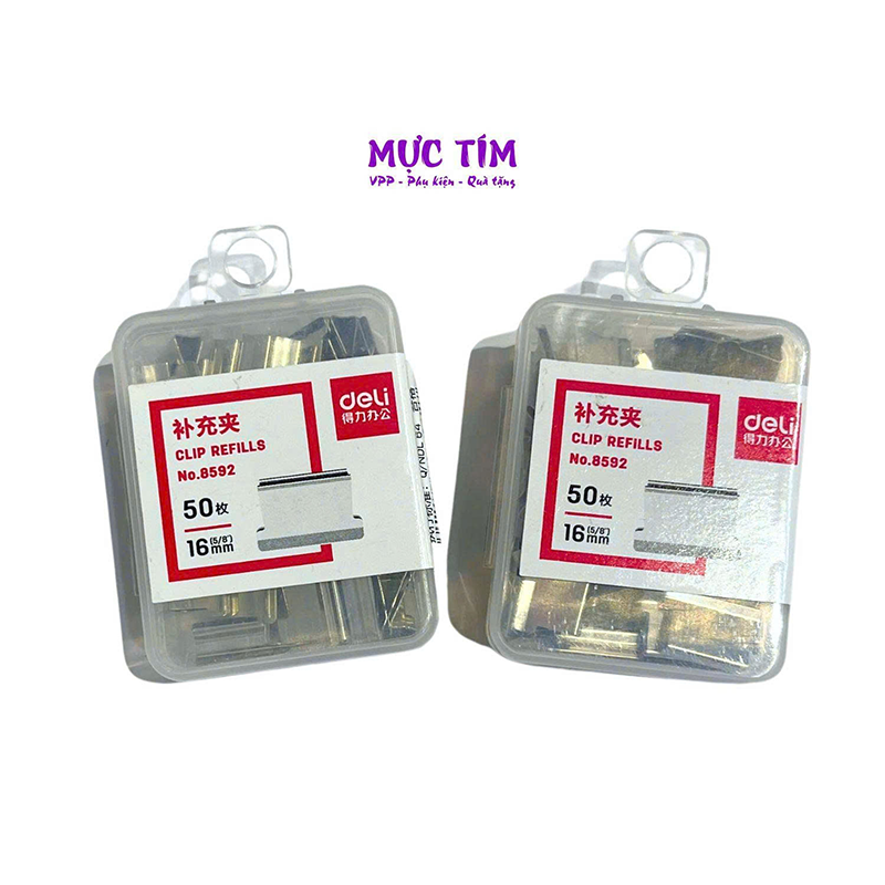 8592_Kẹp giấy_Màu bạc