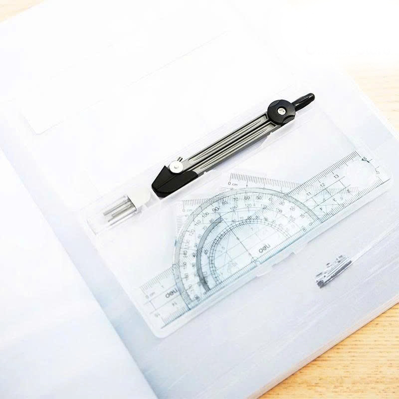 9619_Bộ dụng cụ học sinh_180mm PS_Màu đỏ