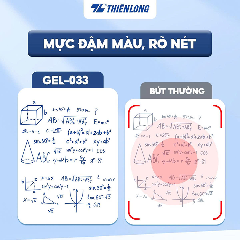 Bút gel GEL-033 hộp 10