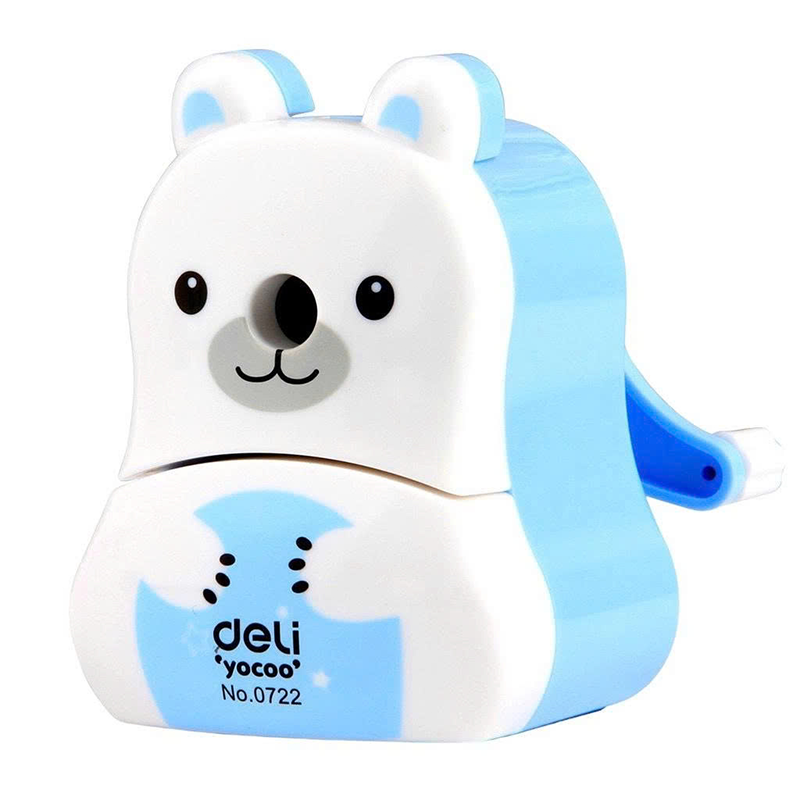 0722 Gọt bút chì quay tay-Xanh dương