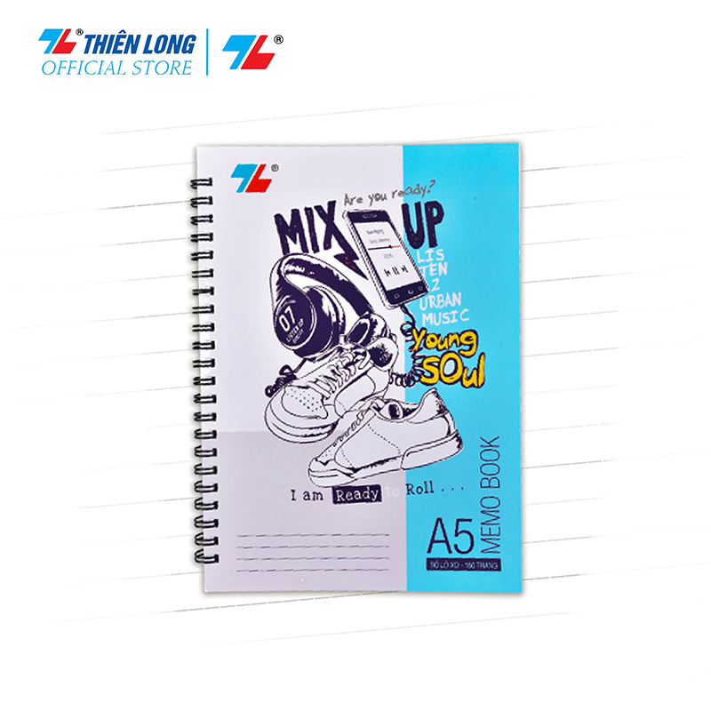 Sổ lò xo dọc A5 160T MB-004 lốc 5