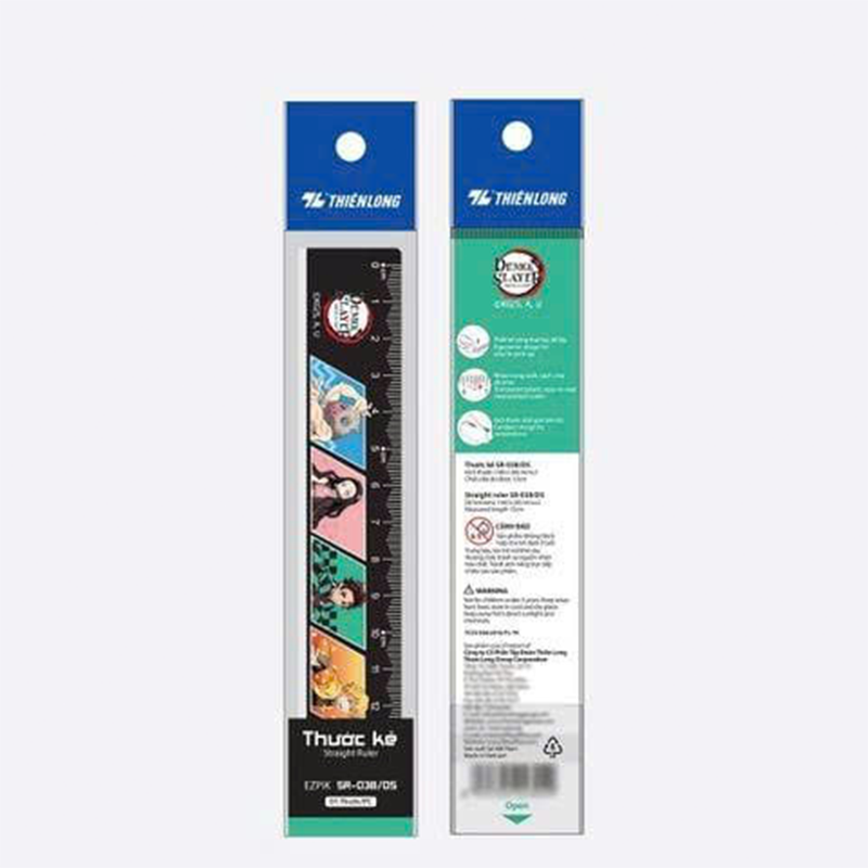 Thước thẳng 15cm SR-037 túi 1/200