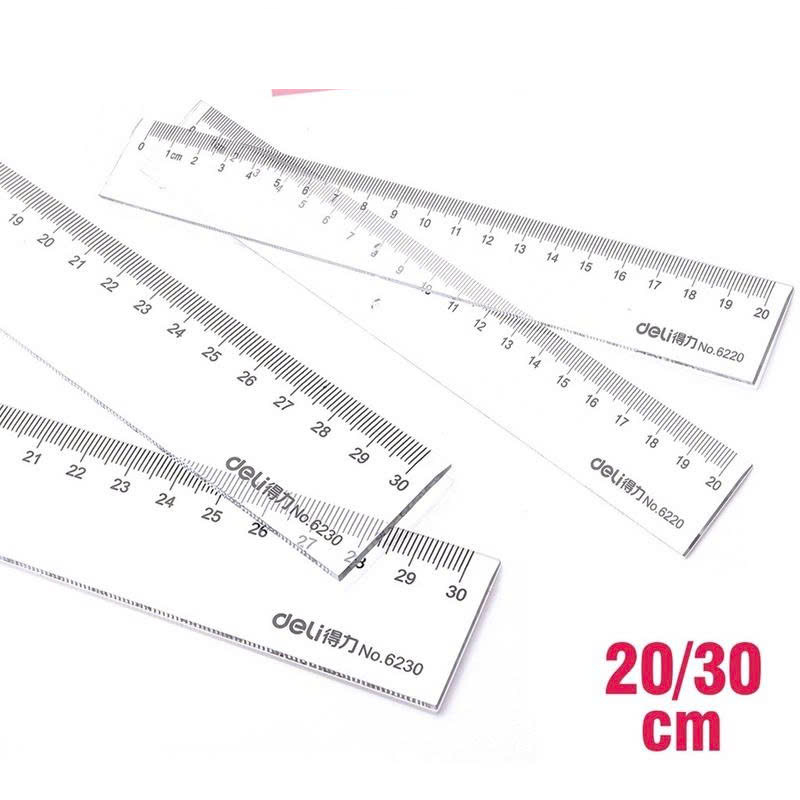 E6230_Thước thẳng_30cm_Trong suốt
