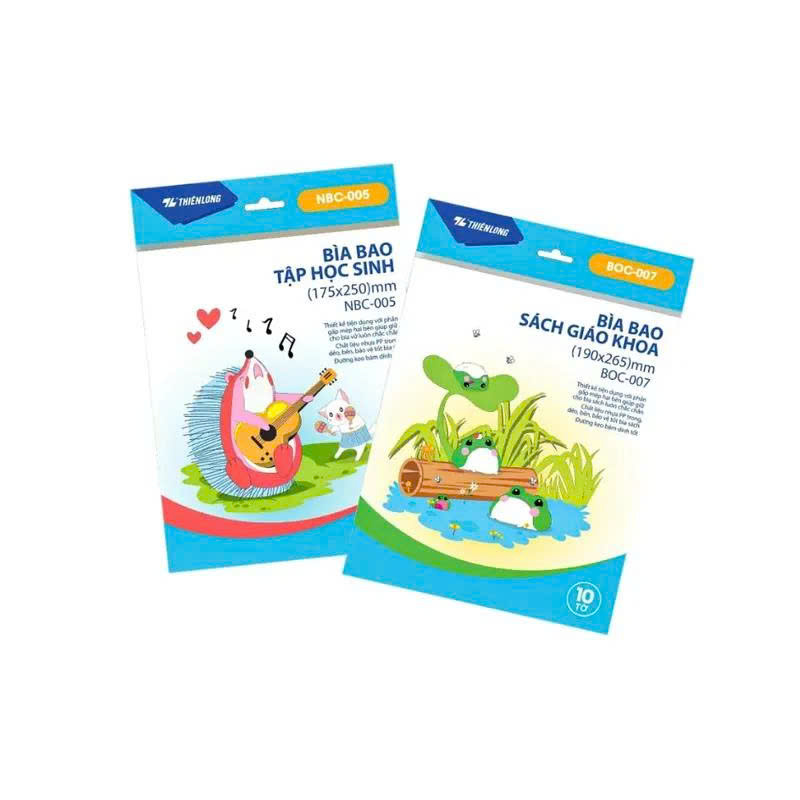 Bìa bao SGK BOC-007 túi 10