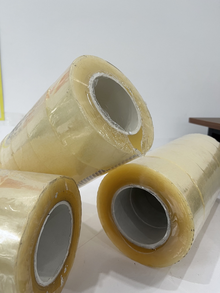 Băng dính trong (3kg) Lõi nhựa 3mm (6 cuộn/cây)