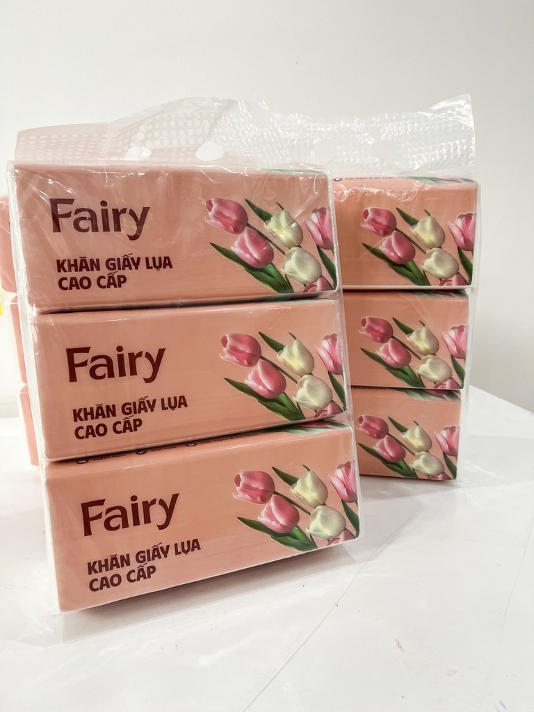Giấy rút Fairy Tulip 540 tờ / 3 lớp, 180 lần rút