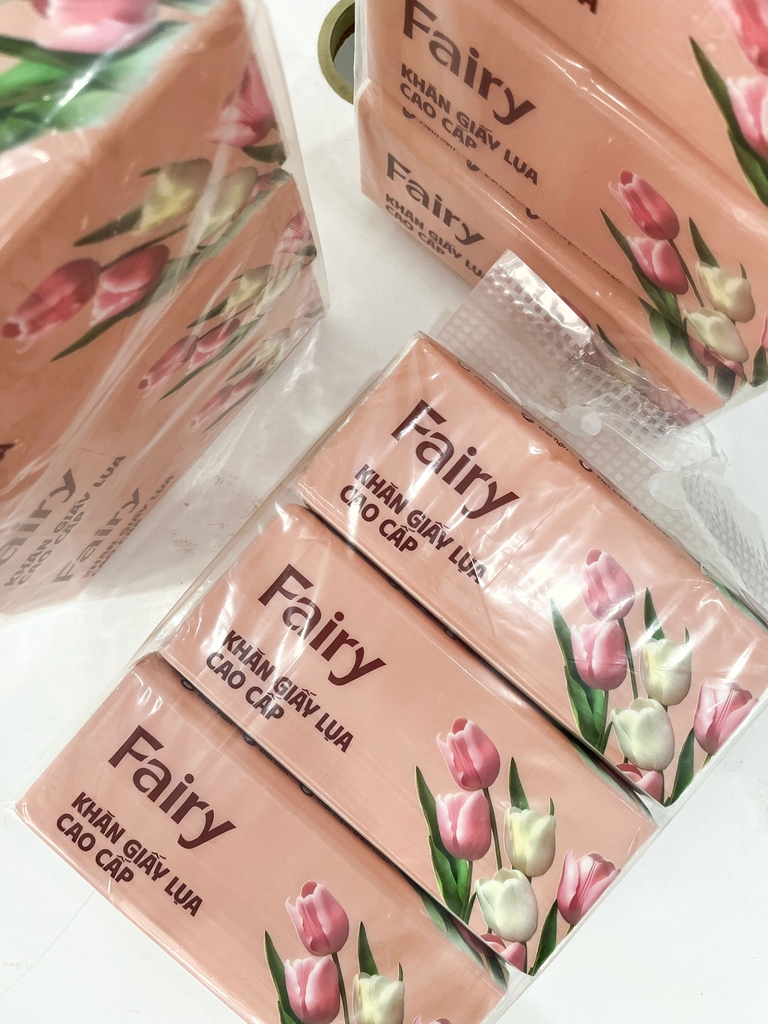 Giấy rút Fairy Tulip 540 tờ / 3 lớp, 180 lần rút