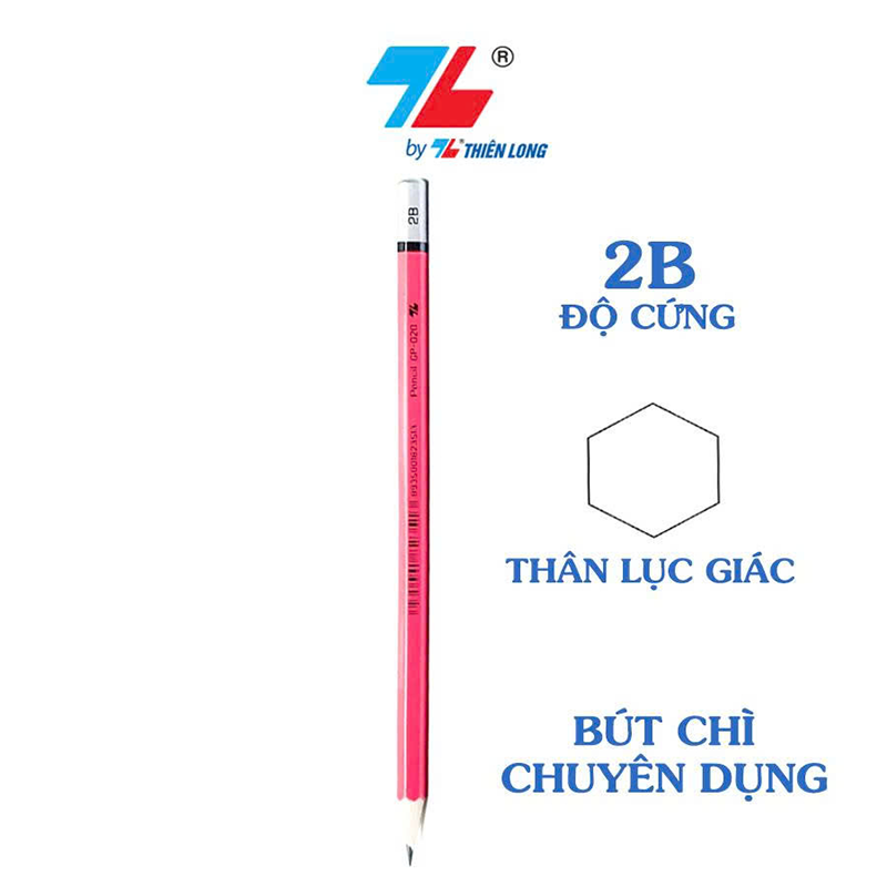 Bút chì gỗ GP-020 hộp 10 - 2B