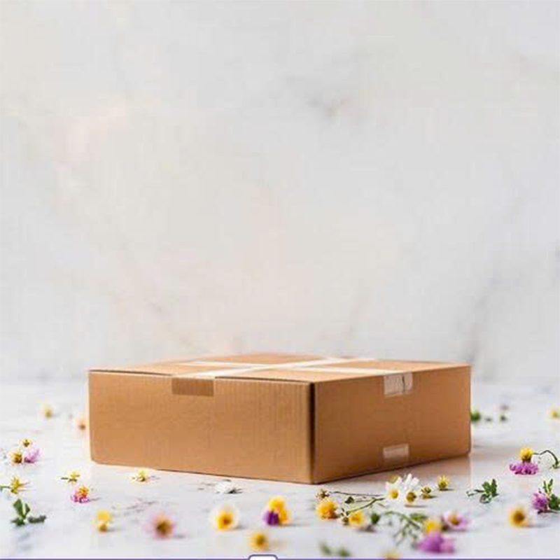 Hộp 30x10x10 cm - 3 lớp sóng B, mặt nâu, đáy mộc, nắp đối