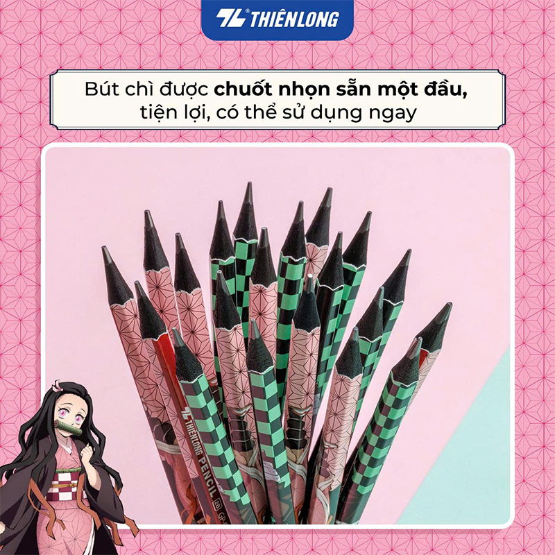 Bút chì gỗ đen Demon Slayer GP-030/DS - 2B