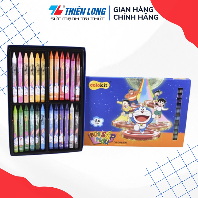 Bút sáp màu CR-C06/DO 24 màu