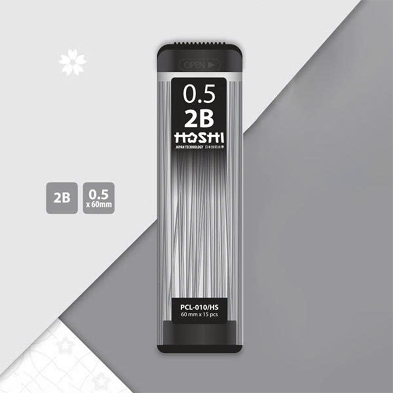 Min chì PCL-010/HS 2B 0.5mm hộp 10 - 2B