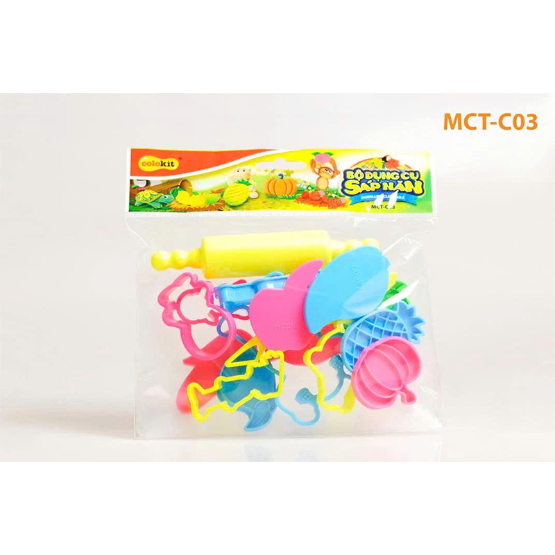 Bộ dụng cụ sáp nặn MCT-C03 túi 16