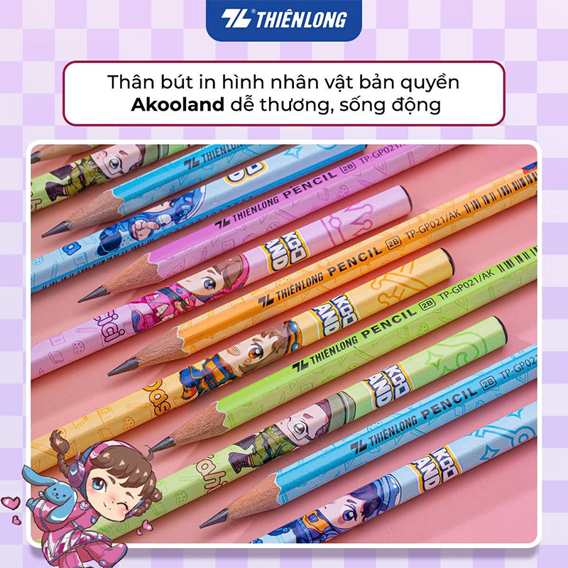 Bút chì gỗ Akooland TP-GP021/AK h10/960 - 2B