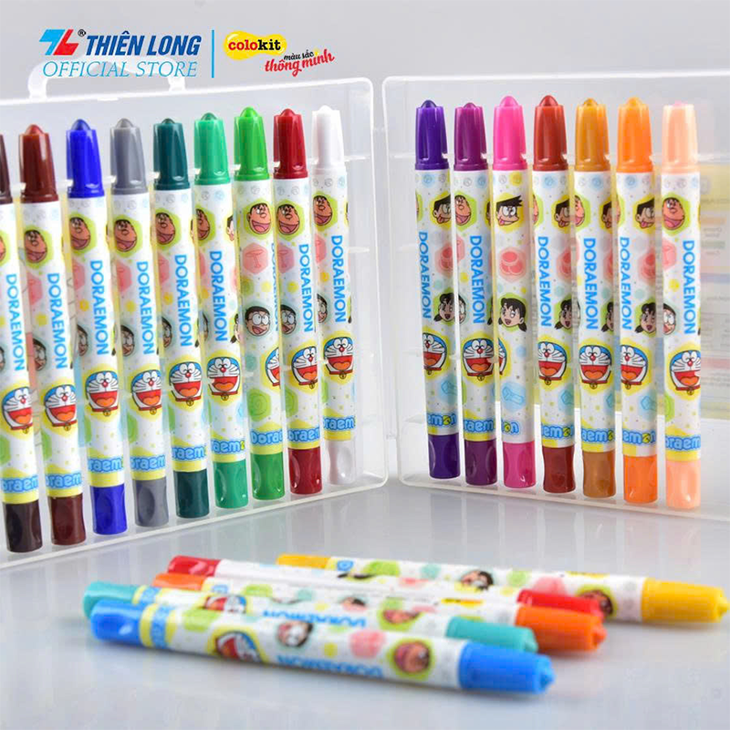 Bút sáp vặn TCR-C008/DO 18 màu