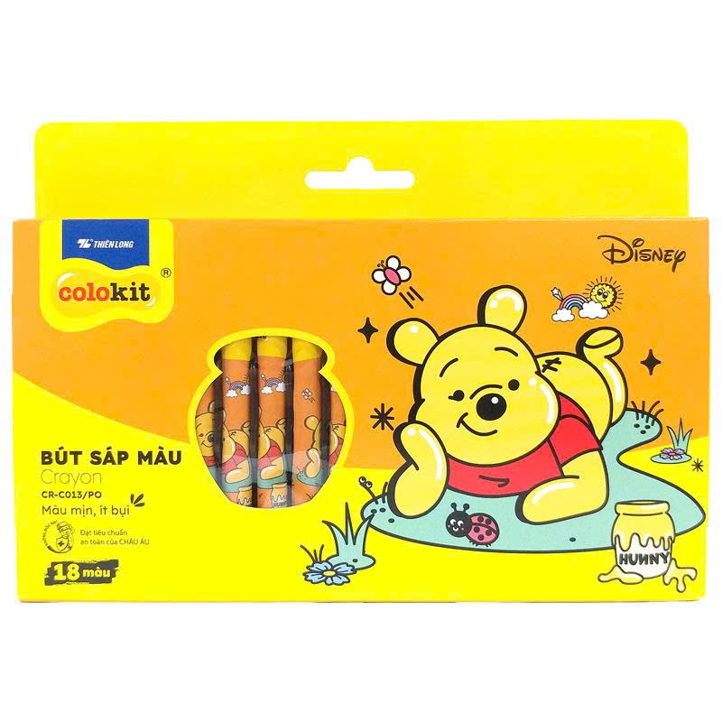 Bút sáp màu CR-C013/PO gấu Pooh18