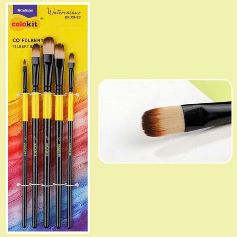 Cọ vẽ màu nước đầu filbert BRW-C005