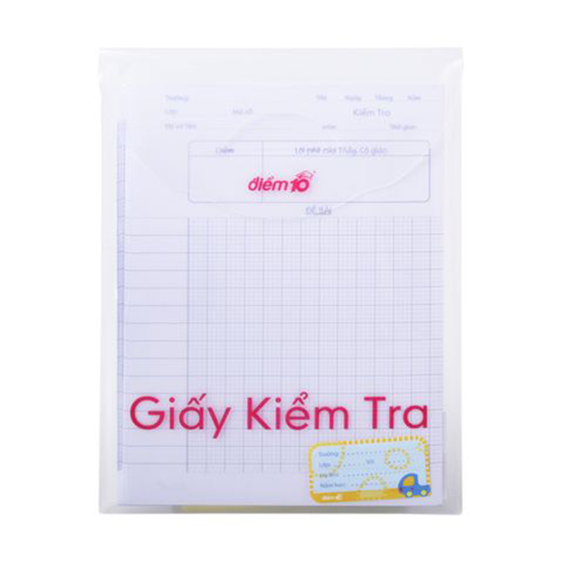 Giấy kiểm tra TP-GKT07 4 ôly vuông 2x2
