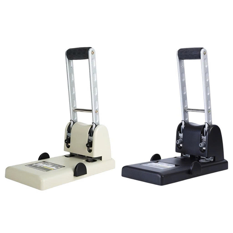 E0130_Máy đục lỗ đại_2 lỗ_Màu trắng xám