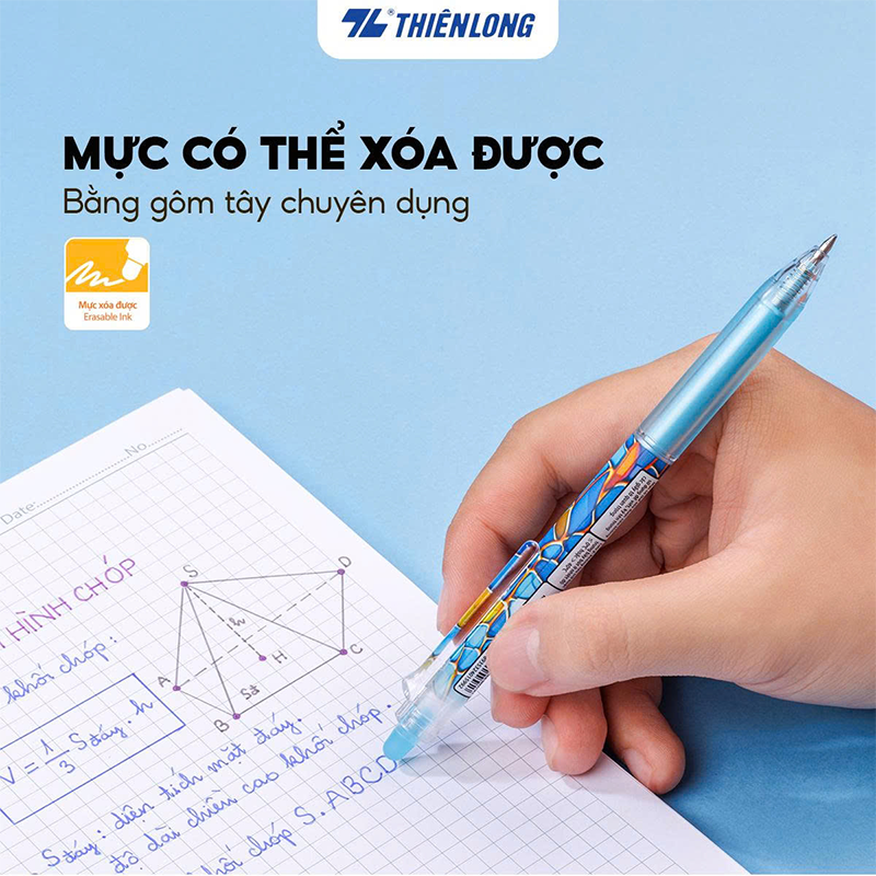 Bút gel xóa được GELE-007/V1 hộp 10