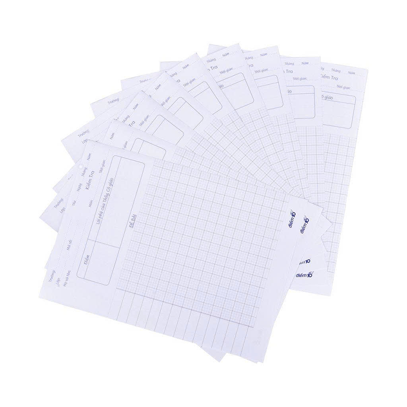 Giấy kiểm tra TP-GKT02 4 ôly vuông